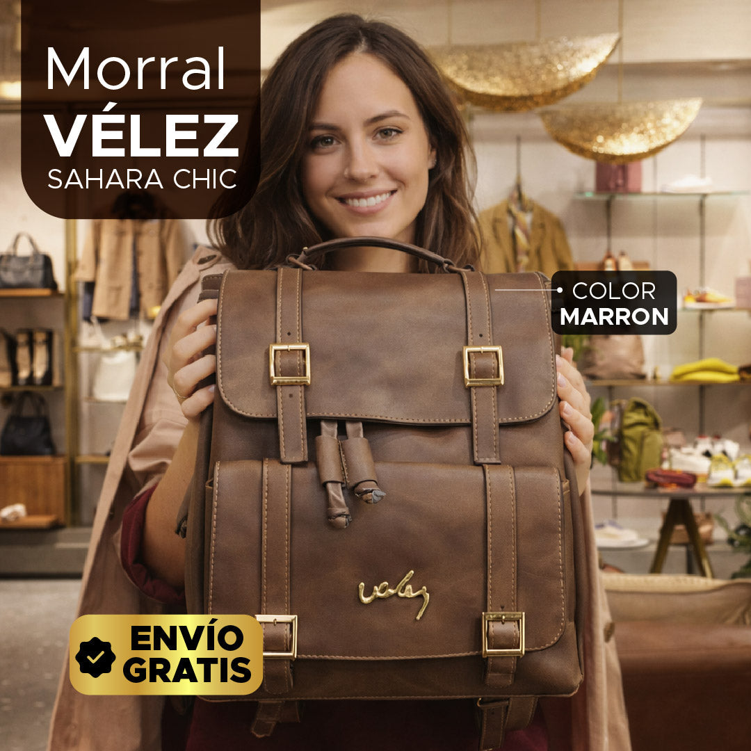 🌟 Morral Sahara Chic 👜✨Cuero vegano de alta calidad + Llévate un REGALO GRATIS