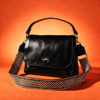 Nuevo Lanzamiento Vélez: Bolso de Cuero Con Correa Tejida - 50% de Descuento Solo Hoy🎁